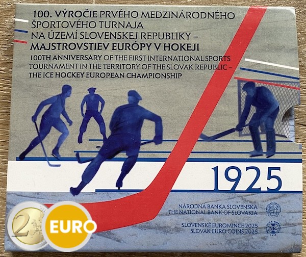 Euro set BU FDC Slovakia 2025 - Ice hockey
