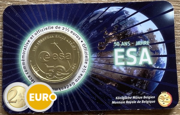 2,50 euro Belgium 2025 - ESA BU FDC Coincard FR