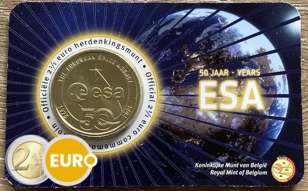 2,50 euro Belgium 2025 - ESA BU FDC Coincard NL