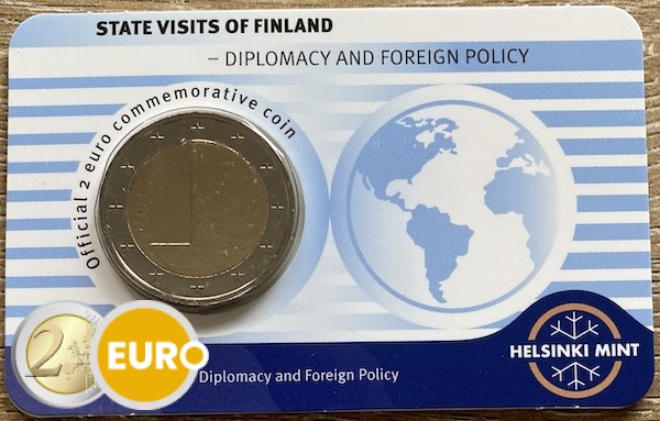 2 euro Finland 2025 - Diplomacy and Foreign Policy BU FDC Coincard EN