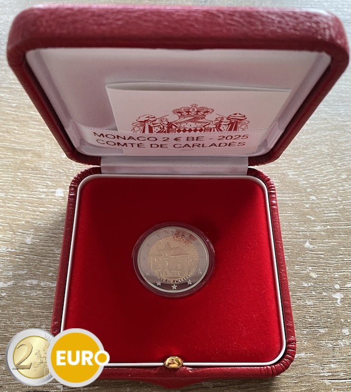 2 euro Monaco 2025 - Old fief of Carladès BE Proof