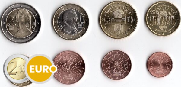 Euro set UNC Austria 2025