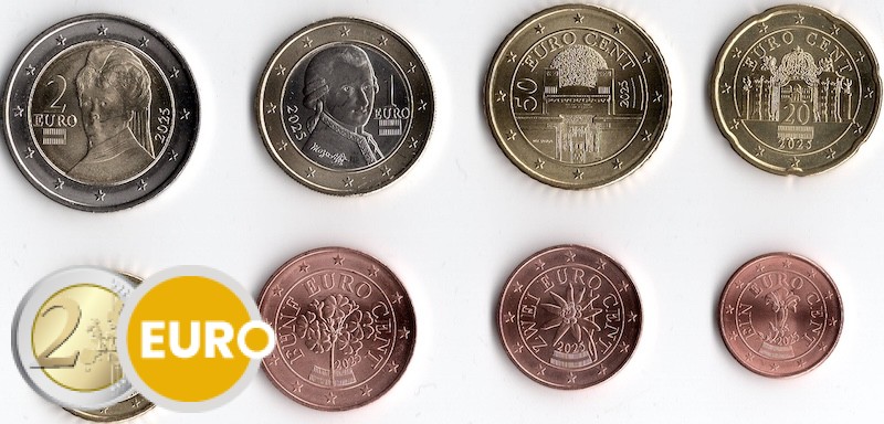 Euro set UNC Austria 2025