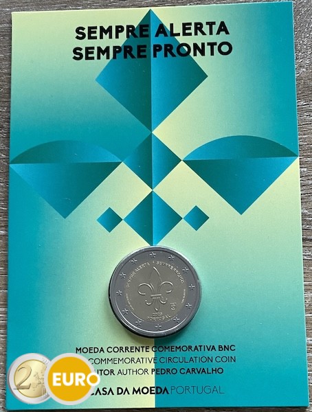 2 euro Portugal 2025 - Scouts and Youth Movements BU FDC Coincard