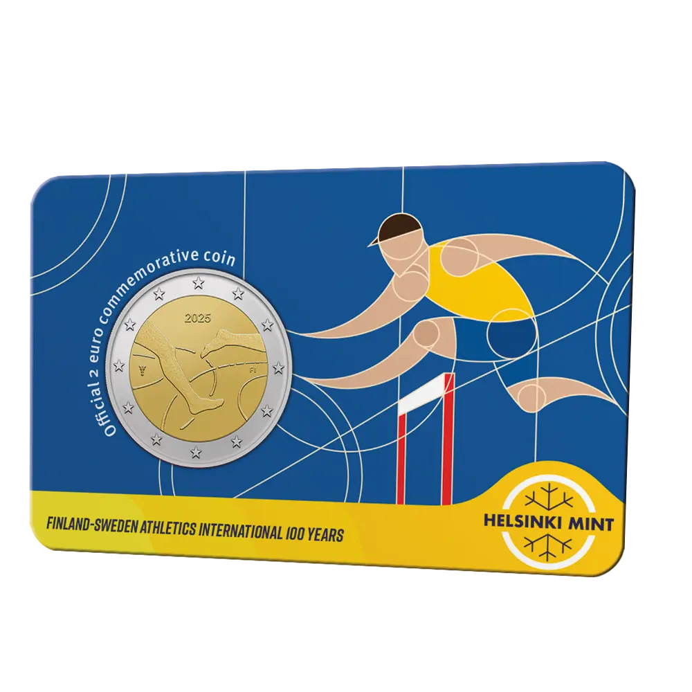 2 euro Finland 2025 - Athletics Games BU FDC Coincard EN