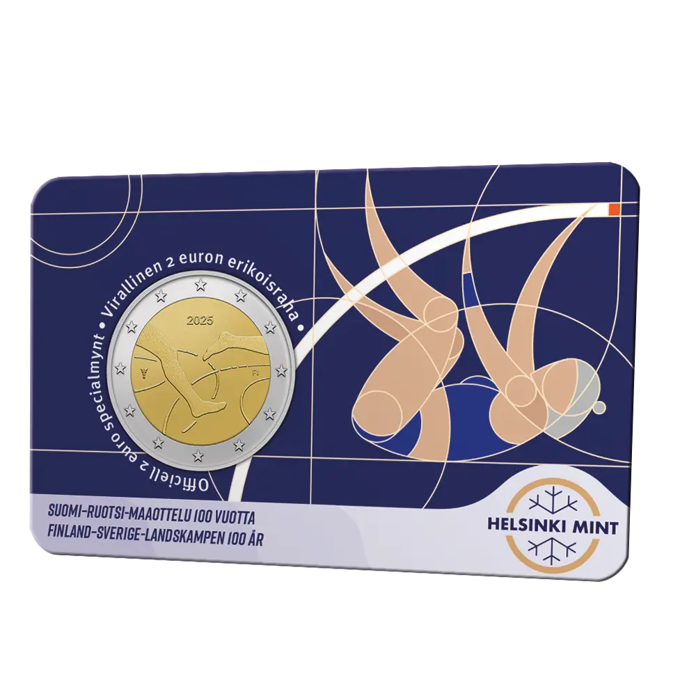 2 euro Finland 2025 - Athletics Games BU FDC Coincard FI / SE