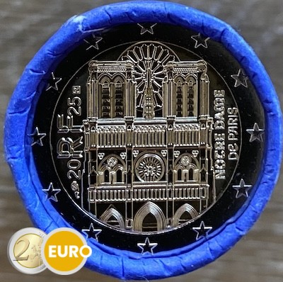 Rouleau 2 euros France 2025 - Notre Dame de Paris BU FDC