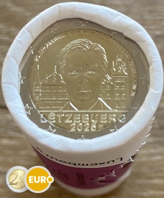 Roll 2 euro Luxembourg 2025 - 25 years accession to the throne Henri