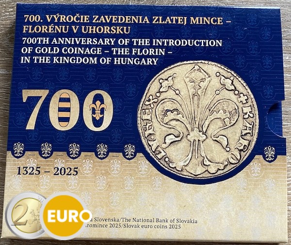 Euro set BU FDC Slovakia 2025 - Gold Florin