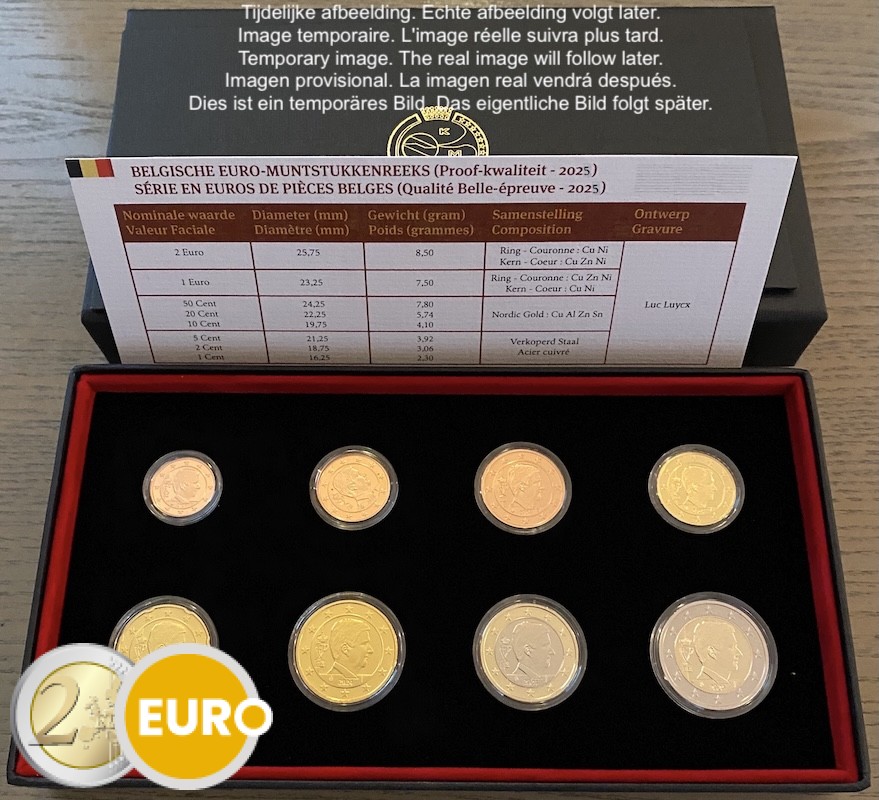 Euro set BE Proof Belgium 2025