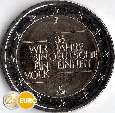 2 euro Germany 2025 - German Unity UNC
