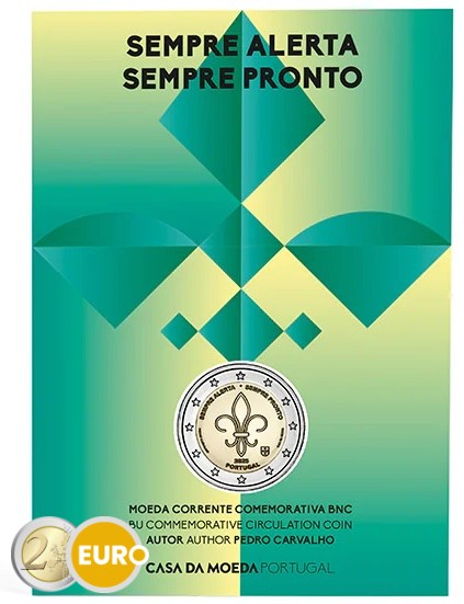 2 euro Portugal 2025 - Scouts and Youth Movements BU FDC Coincard