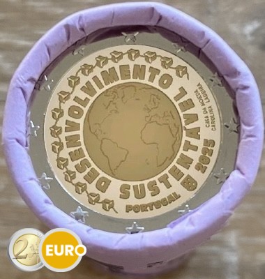Rouleau 2 euros Portugal 2025 - Développement durable