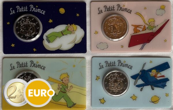 4 x 2 Euro Frankreich 2026 - Kleiner Prinz Stgl. Coincard