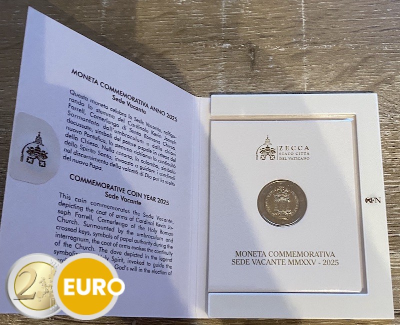 2 euro Vatican 2025 - Sede Vacante BU FDC