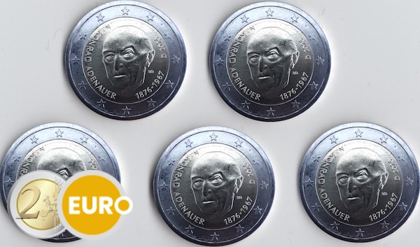 2 euro Duitsland 2026 - ADFGJ Konrad Adenauer UNC