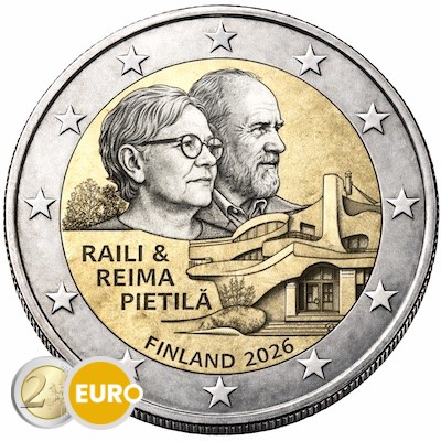 2 euro Finland 2026 - Raili and Reima Pietilä UNC