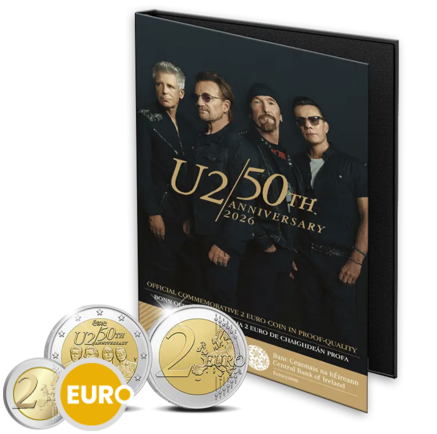 2 euro Ireland 2026 - 50 years U2 BE Proof