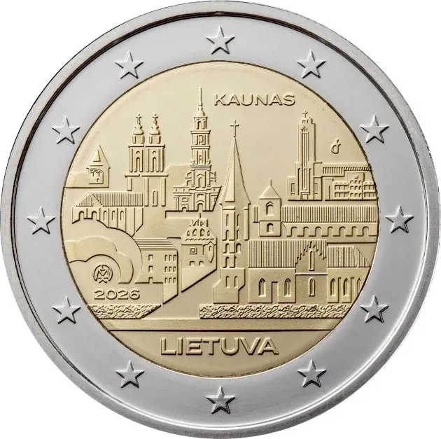 2 euro Lithuania 2026 - City of Kaunas UNC