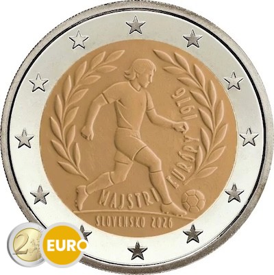 2 euro Slovakia 2026 - European Championship Football victory 1976 UNC