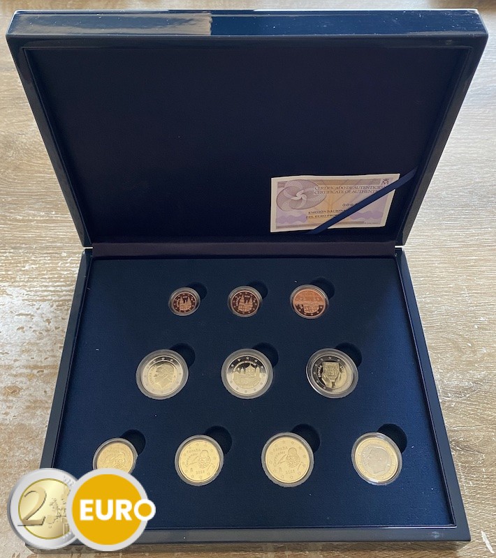 Euro set BE Proof Spain 2026 + 2 x 2 euro - Poblet