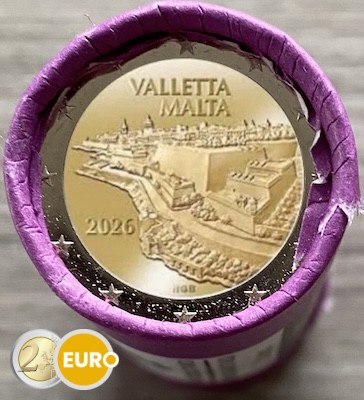 Roll 2 euro Malta 2026 - Valletta
