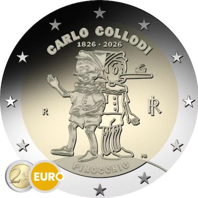 2 euro Italy 2026 - Carlo Collodi Pinocchio UNC