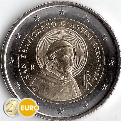 2 euro Italy 2026 - Francis of Assisi UNC