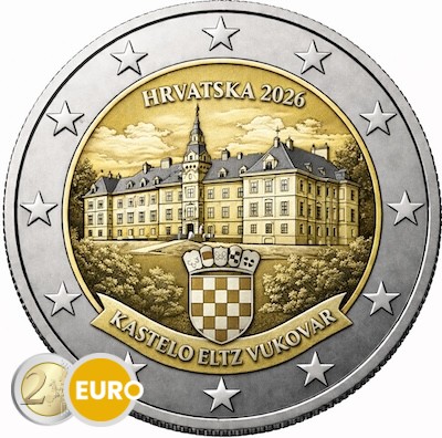 2 euro Croatia 2026 - Eltz Castle Vukovar UNC