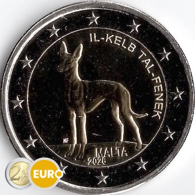 2 euro Malta 2026 - Pharaoh Hound UNC