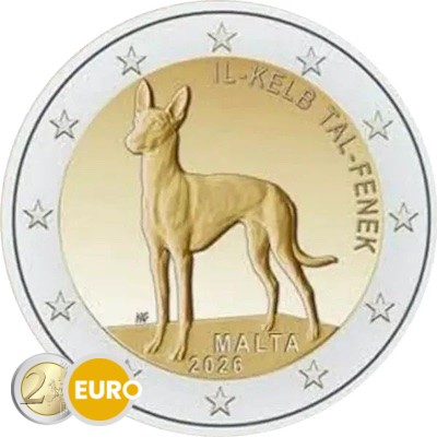 2 euro Malta 2026 - Pharaoh Hound BE Proof