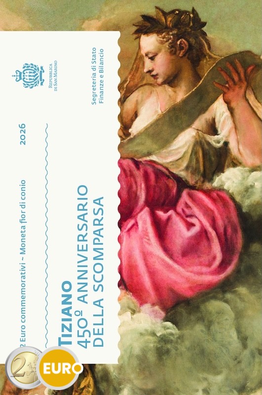2 euro San Marino 2026 - Titian Tiziano Vecellio BU FDC