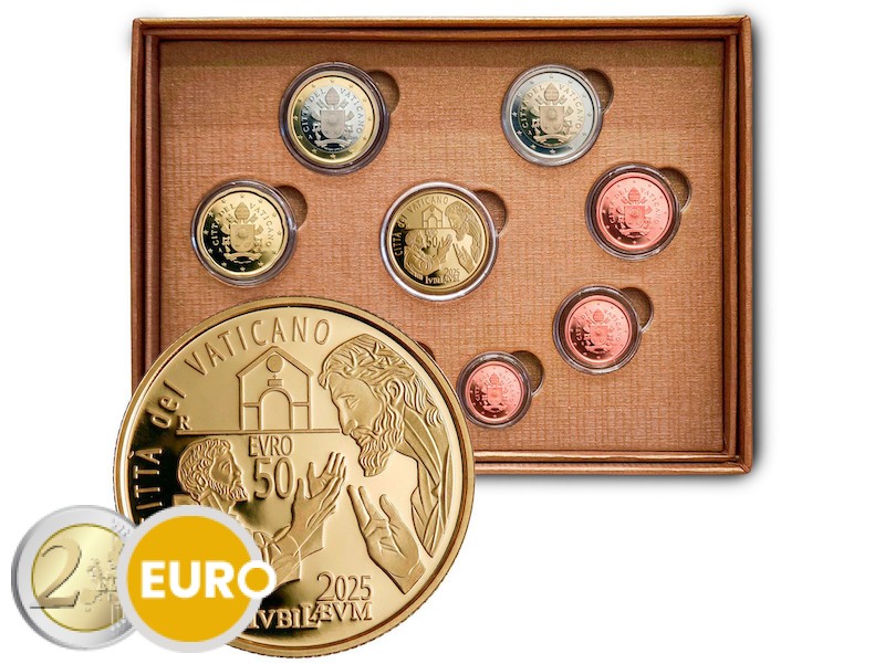 Euro set BE Proof Vatican 2025 + 50 euro gold