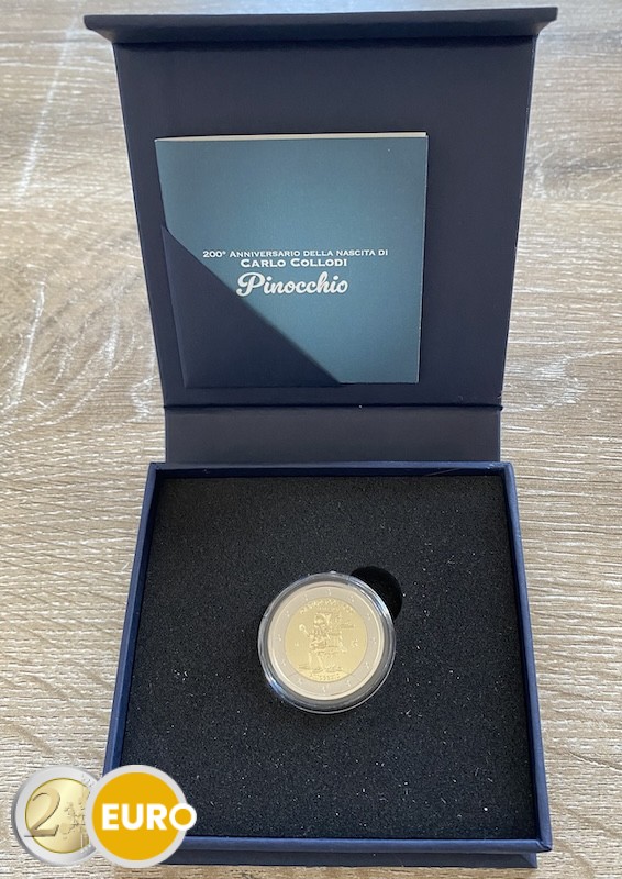 2 euro Italy 2026 - Carlo Collodi Pinocchio BE Reverse Proof