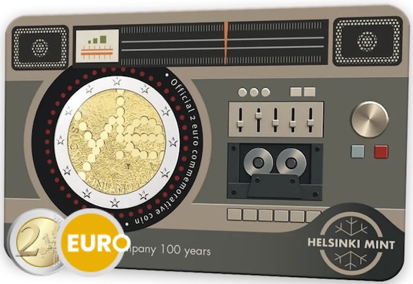 2 euro Finland 2026 - Finnish broadcasting Yleisradio BU FDC Coincard EN