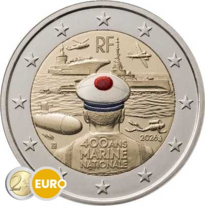 2 euro France 2026 - French Navy BE Proof coloured