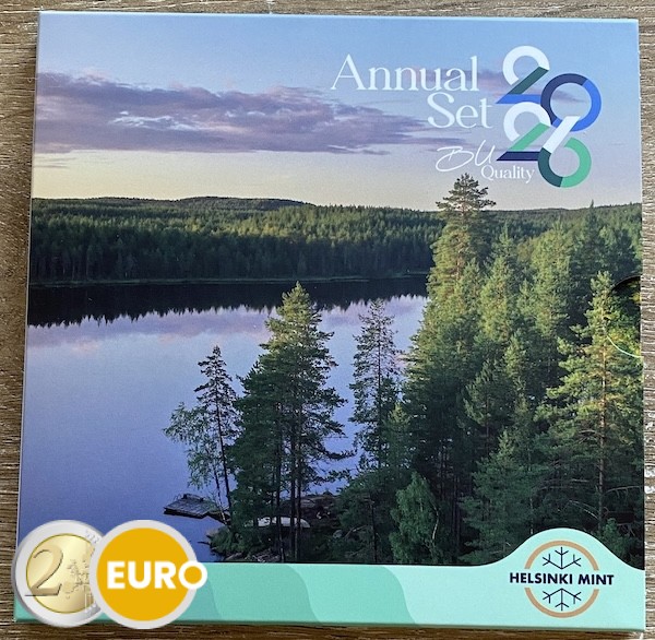 Euro set BU FDC Finland 2026 Finnish lakes