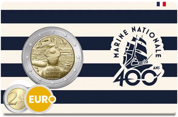 2 euro France 2026 - French Navy BU FDC Coincard