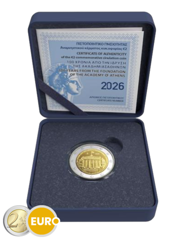 2 euro Greece 2026 - Academy of Athens BE Proof