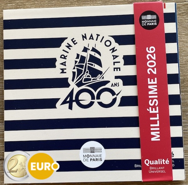 Euro set BU FDC France 2026 French Navy