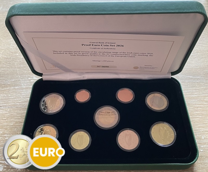 Euro set BE Proof Ireland 2026 EU Presidency