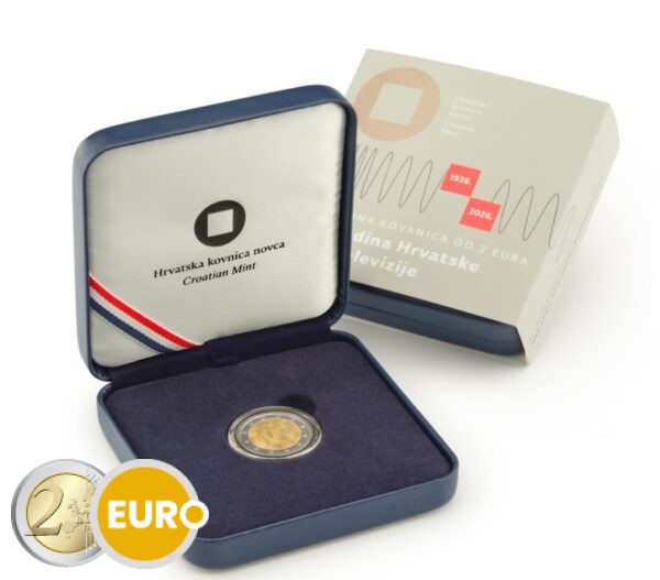 2 euros Croacia 2026 - Radio croata BE Proof
