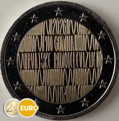 2 euro Croatia 2026 - Croatian radio UNC
