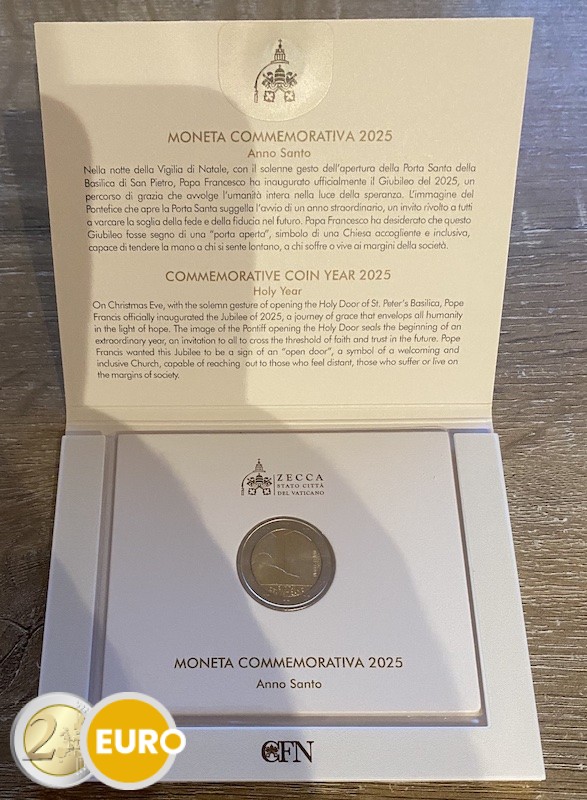 2 euro Vatican 2025 - Holy Year BU FDC