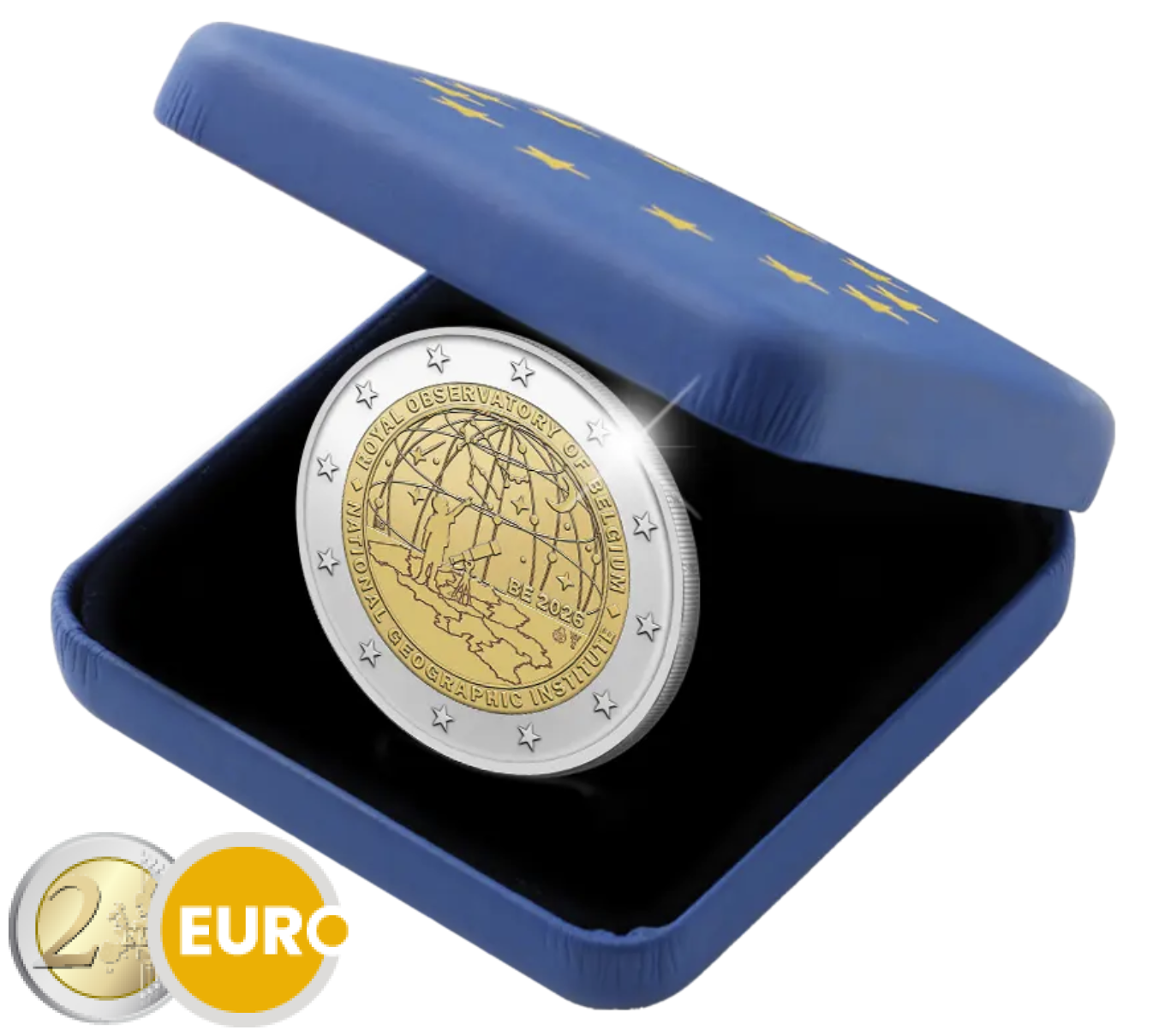 2 euro Belgium 2026 - National Geographic Institute and Royal Observatory BE Proof