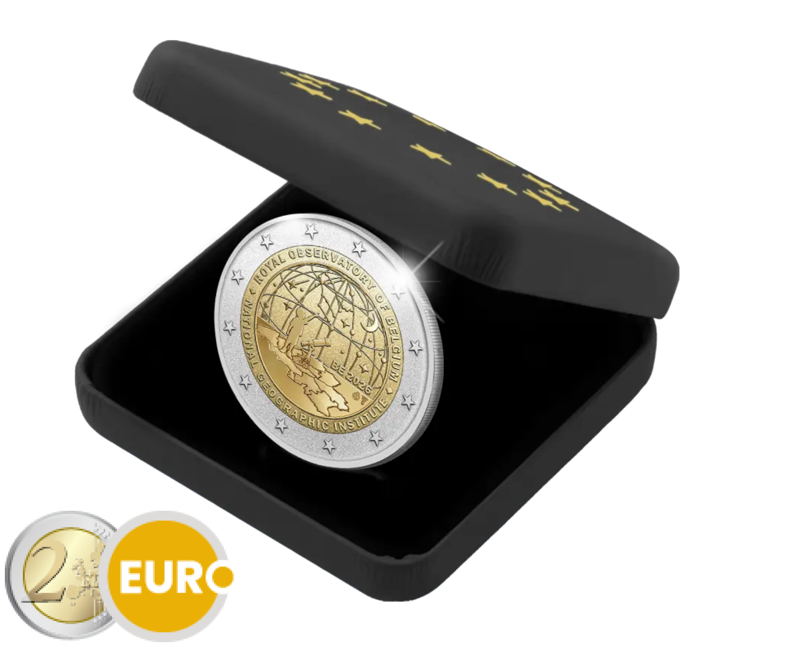 2 euro Belgium 2026 - National Geographic Institute and Royal Observatory BE Reverse Proof